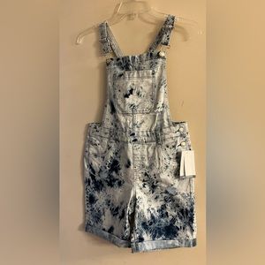 NWT lightly distressed girl short jumpsuit